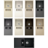 Мойка OMOIKIRI SAKAIME 86-2-PL Tetogranit/платина 4993203
