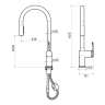 Смеситель OMOIKIRI TAHARA-SB-GB латунь/графит 4994529